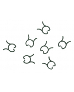 JOBU clipring 16 mm groen / 1000 per zak