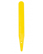 Steekstripetiket RT 12 x 1,4 cm geel