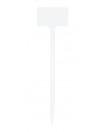 Plaatetiket recht T-30 / 8 x 5 cm wit