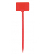 Plaatetiket recht T-30 / 8 x 5 cm rood