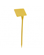 Plaatetiket schuin M-53 / 16 x 10 cm geel