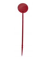 Plaatetiket rond Ø 15 cm / 75 cm rood