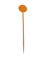Plaatetiket rond Ø 15 cm / 75 cm oranje
