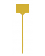 Plaatetiket recht T-45 / 12 x 8 cm geel