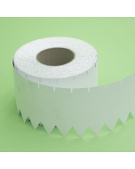 T.T. steeketiket PVC 350 µ / 12 x 2,5 cm wit