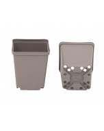 Vierkante pot 0,27 l / 7 x 7 x 8 cm taupe