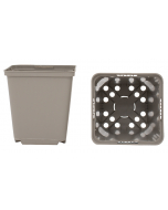 Vierkante pot 0,46 l / 9 x 9 x 9,5 cm taupe