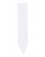 Steeketiket PVC 6 x 1,3 cm wit