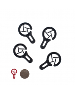 Merkringetje groot zwart / 1000 per zak