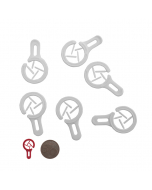 Merkringetje groot wit / 1000 per zak