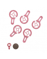 Merkringetje groot roze / 1000 per zak