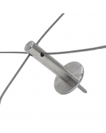 Wallguide RVS montageset "Solid" 120 mm kruis