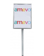 Etikethouder A4 / staand-dicht / stok 76 cm