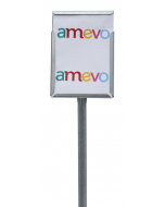 Foto/etikethouder A5 / staand-dicht / stok 76 cm