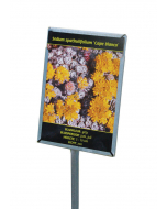 Foto/etikethouder A4 / staand-dicht / stok 76 cm