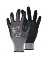 PSP nitrile foam PLUS gloves / M (8) with dots black