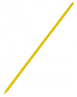 Kruispiket 40 cm geel