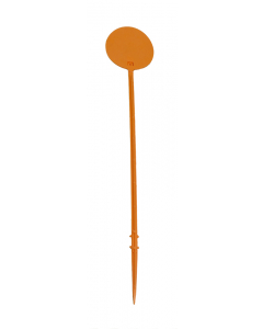 Plaatetiket rond Ø 15 cm / 75 cm oranje