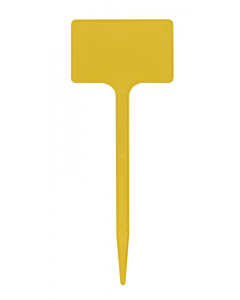 Plaatetiket recht T-20 / 8 x 5 cm geel