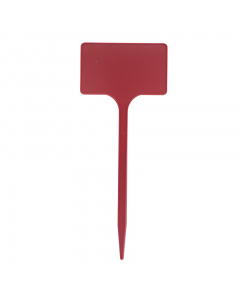 Plaatetiket recht M-24 / 10 x 6 cm rood