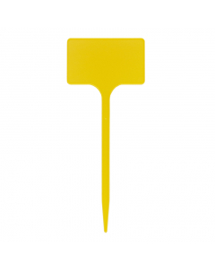 Plaatetiket recht M-24 / 10 x 6 cm geel