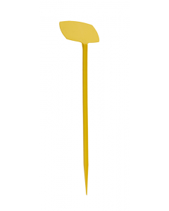 Plaatetiket schuin M-41 / 10 x 7 cm geel