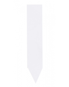 Steeketiket PVC 6 x 1,3 cm wit