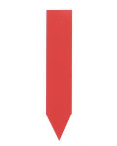 Steeketiket PVC 6 x 1,3 cm rood