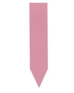 Steeketiket PVC 6 x 1,3 cm roze