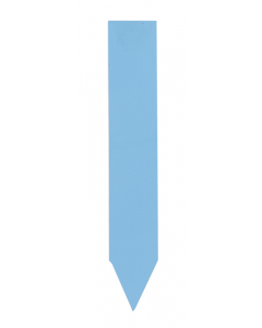Steeketiket PVC 12 x 2 cm blauw