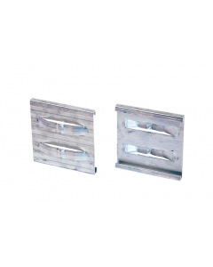 Aluminium extra eindverbindingsclip zilver 10,2 cm