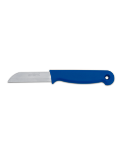AMEVO bandstaalmes / 65 mm spitse punt / blauw