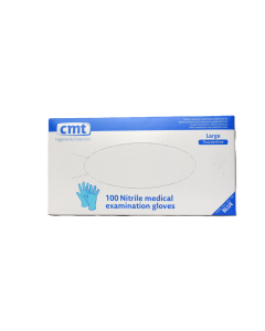 CMT nitril handschoenen / L (9) poedervrij blauw