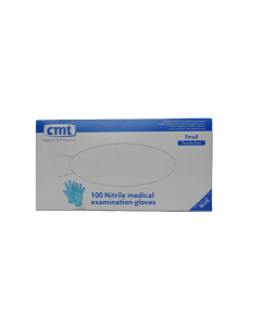 CMT nitril handschoenen / S (7) poedervrij blauw