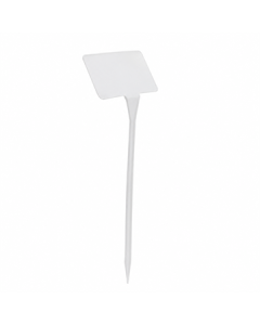 Plaatetiket schuin M-53 / 16 x 10 cm wit