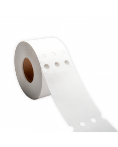 T.T. kistlabel HDPE 150 µ / 280 x 35 mm wit